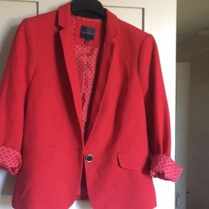 The Limited Red Blazer Size M
